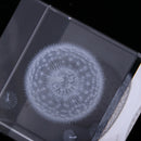 Dandelion Crystal Cube Paperweight Fengshui Crystal Home Decoration Props