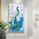 Peacock Diamond Painting Embroidery 5D Full Round Drill DIY Animal Picture