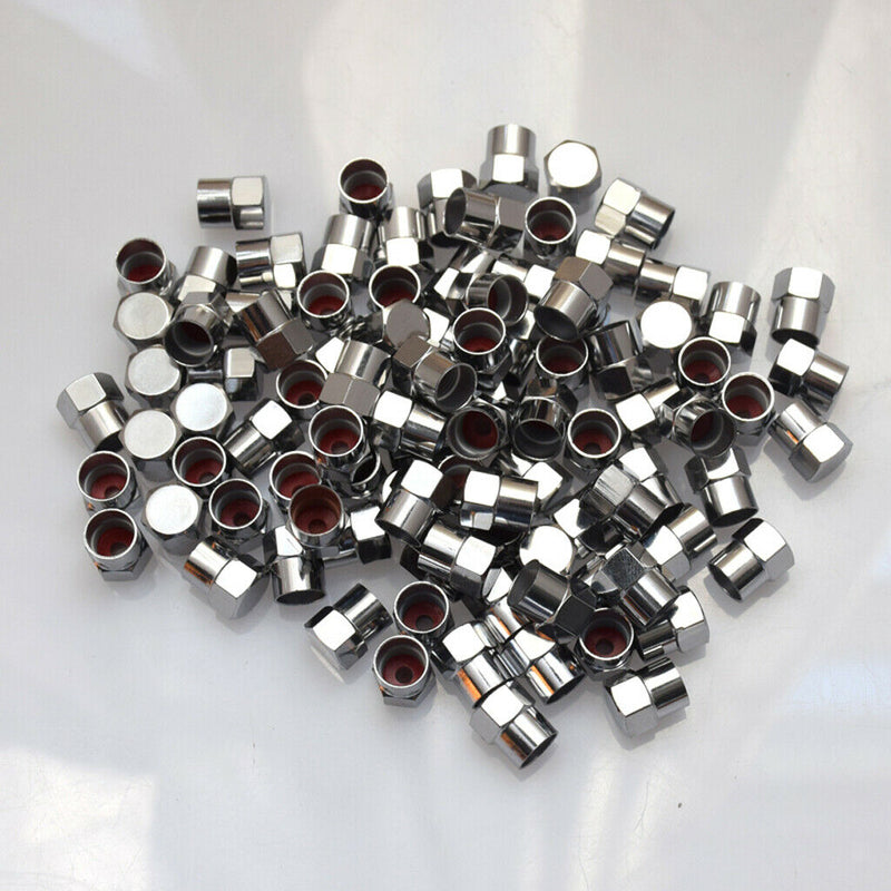 100pcs Tire Stem Valve Cap Set Universal For Cars Motorcycles Bikes