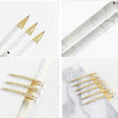 0.7mm Nordic Marble Style Gel Pen Refill Black Ink School Office Supply H2W A2S9