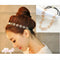Women's Lovely Metallic Hollow Rose Flower Elastic Hair Band Headband head piece