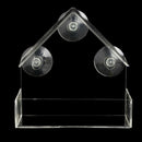 Transparent Plastic Adsorption Type House Shape Bird Feeder Innovative Suct