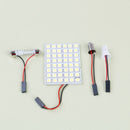 Car interior white 48 SMD 5050 LED light lamp panel T10 festoon Dome BA9S 12V 3C