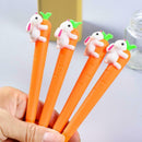 Rabbit Carrot Roller ball Pen Design Gel Kids Party Present 0.5mm Supply