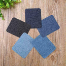 20pcs 5 Colors DIY Iron on Denim Fabric Patches For Clothing Pads Jeans Rep X7D8