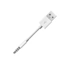 3.5mm AUX Audio Male To USB 2.0 Male Charger Adapter 0.5ft Cable For IPod