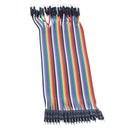 5X(40pcs 20cm 2.54mm male to male Breadboard jumper wire cable for Arduino M7F6)