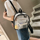 Women Satchel Backpacks School Bags Girls Clear Shoulder Bags (Transparent)