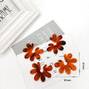 3 Pairs Of Earrings Set Geometric Semi-Arc Degree Acrylic Pendant Earrings