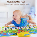 Baby Musical Mat with Animal Voice Play Mats Touch Play Game Musical Carpet