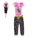 2 Pcs/set Fashion Outfit Clothes for s Cute Capri Pants Short Sleeve gg
