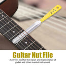 3x Guitar Nut Files Crowning Slot Luthier Repair Kit for String Instrument