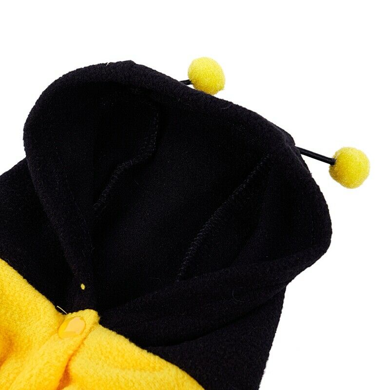 Dress up Costume Bumblebee Bee Doogie Dog Coat Clothes Pet Apparel M