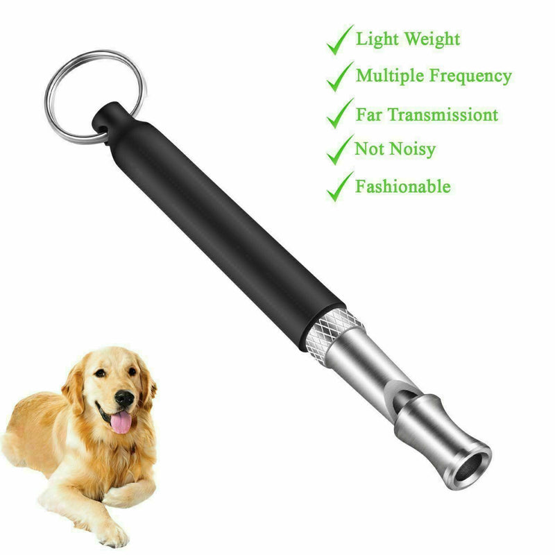 Metal Dog Whistle UltraSonic Supersonic Sound Pet Command Training Obedience NEW