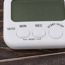 Kitchen Digital Timer White, Big LCD displays, easy and clear to read