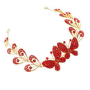 Wedding Crystal Butterfly Crown Tiara Headband Hair Accessories