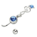 Body Jewelry Music Icon Navel Ring - Blue