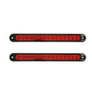 1PC 25CM 15 LED Red Sealed Trailer Truck RV Stop Tail Rear Brake Turn Light BFT