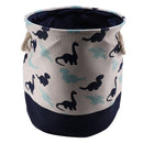 Dinosaur Cartoon Canvas Storage Basket for Toys Child Folding Laundry Baske