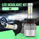 1 Pair H4 LED 72W 6500K 8000LM S4 Car Headlight Hi/Lo Beam Bulbs Waterproof A