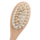 2-in-1 Sided Natural Bristles Scrubber Long Handle Bath Body Brush Massage
