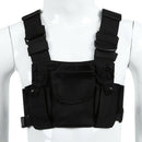 Radio Walkie Talkie Chest Pocket Harness Bags Pack Backpack Holster Two W X8P3