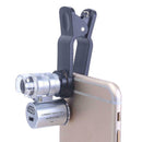 1* New 60X Mini Clip LED Microscope Magnifier Loupe UV Currency Detector jkl