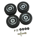 4x RC Front Rear Tire with Bolt Screw Sleeve for WLtoys 124018 1:12 RC Car