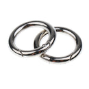 5 lot Key Rings Premium Plated Open Hook Spring Ring Ring Connector 25mm