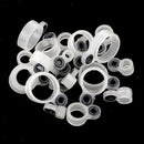 23pcs Luminous Silicone Fishing Rod Guide Ring Tips Eye Rings with Reel Seat