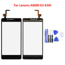 Black Touch Screen Digitizer Front Glass Lens Replace For Lenovo A6000 K3 k30t