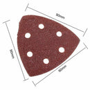 50Pcs Sanding Sheets Paper Mouse Sanding Sheets Detail Sander Pads 40 60 80 1 U9