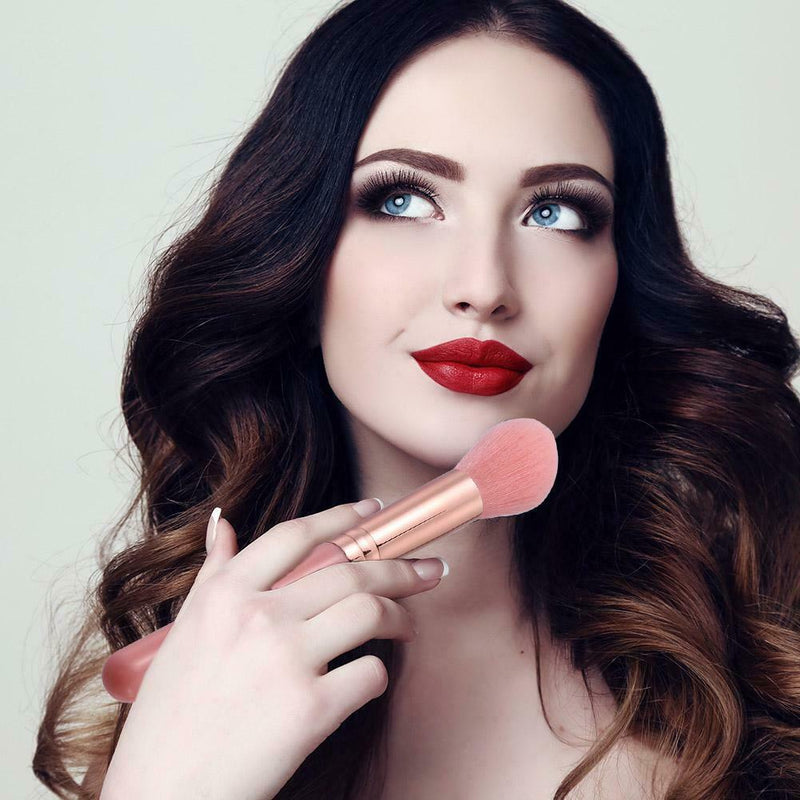 Flame Makeup Powder Brush Foundation Contour Highlight Blush Cosmetic Pen  A