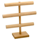 Wooden 3 Layer Bracelet / Bracelet Jewelry Accessories Display Rack Jewelry