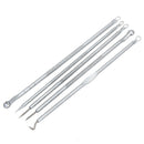 5pc/Set Acne Needle Stainless Steel Blackhead Remover Tool Comedone Extract A
