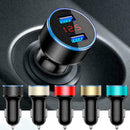 1PC 3.1A Dual Ports USB Car Auto Cigarette Charger Lighter Digital LED Volt X7O0