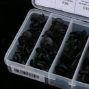 100Pcs Nylon Bumper Fasteners Fender Rivet Clips 6 Sizes Push Type Car Retainer