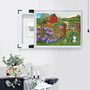 5D DIY Full Drill Diamond Painting Rural Landscape Cross Stitch Work (02)
