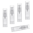 5PCS 5ml Clear Empty Refillable Airless Pump Toners Lotions Spray Bottles Fine