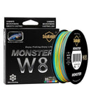 Seaknight Monster W8 Multi-Color 8 Strands Pe Fishing Line 500M 20Lb Smooth