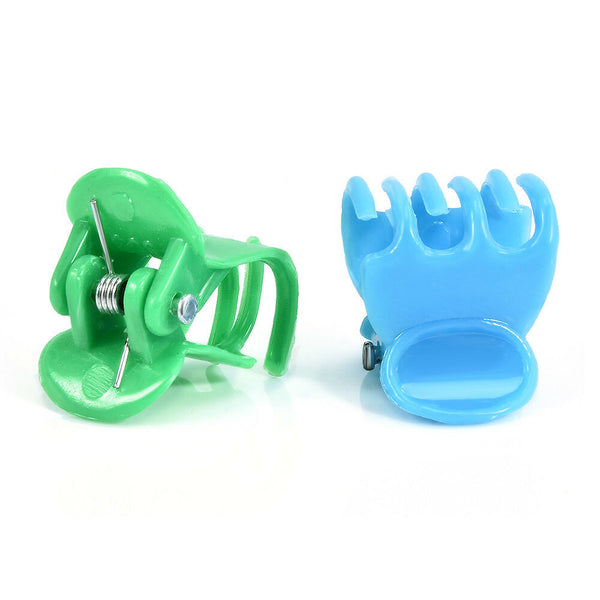 20pcs Colorful Assorted Women Girls Mini Small Plastic Hair Clips Claws Clamps
