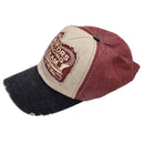 Plain Hip-Hop Re-entry Baseball Cap Boy Adjustable Hat, Wine Red + Navy Blu N2L7