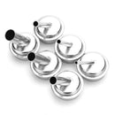 6pcs 2/3/5/7/8/10mm 45 Degree Bent Hot Air Guns Nozzles for 861DW Soldering