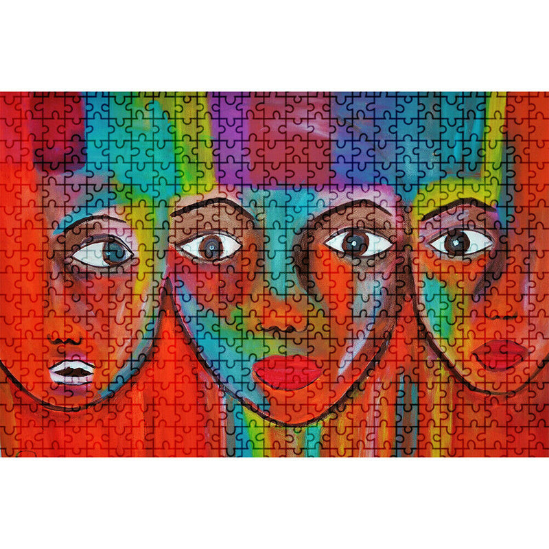 1000 Pieces Adults Kids Paper Jigsaw Puzzles Colorful Human Assembling Toys