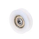 New 6*30*10mm U Groove Metal Shield Nylon Pulley Wheels Roller Ball Bearin JR
