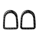 Carbon Fiber Door Lock Pin Knob Frame Cover Trim Stickers for Ford Mustang 09-13