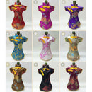 Wine bottle cover china embroidery mat silk cloth pattern home decor table 3C