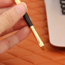 5pcs Portable Eye Makeup Brushes Set Eyeshadow Eyeliner Brush (Golden) A