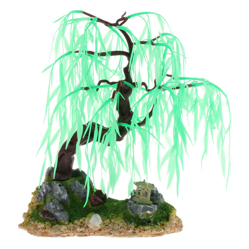 Simulation Artificial Willow Grass Fish Tank Plant Decor Aquarium Ornament
