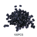 100pcs Car Truck Bike Tire Wheel Air Valve Stem Caps Dust Covers (Black)
